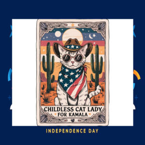 Childless Cat Lady For Kamala Harris Poster
