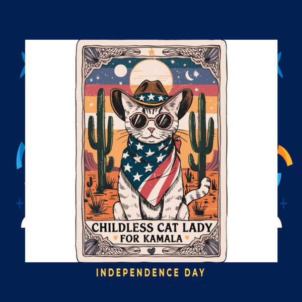 Childless Cat Lady For Kamala Harris Poster