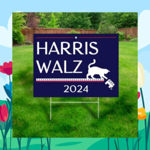 Childless Cat Lady Harris Walz 24 Yard Sign