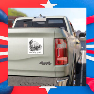 Childless Cat Lady Kamala Goals Car Magnet