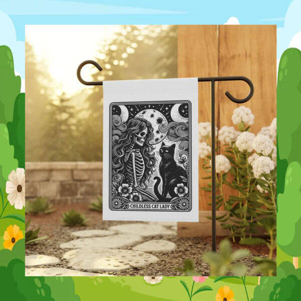 Childless Cat Lady for Kamala Harris Funny Garden Flag