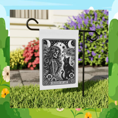 Childless Cat Lady for Kamala Harris Funny Garden Flag
