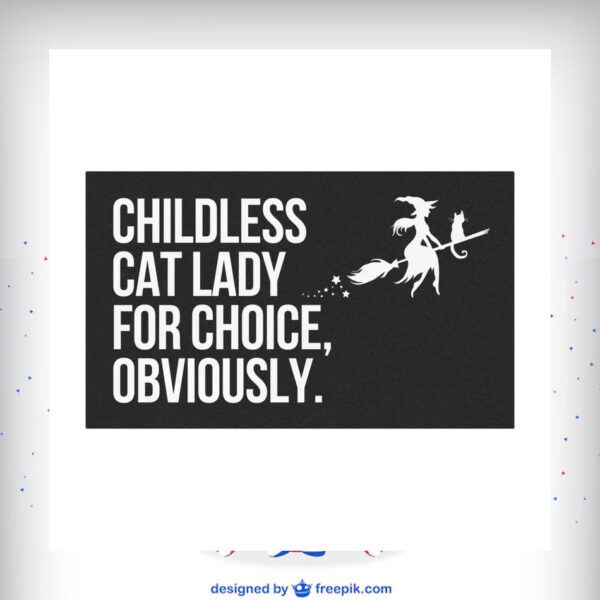 Childless Cat lady Kamala For Choice, Obviously Halloween Car Magnet