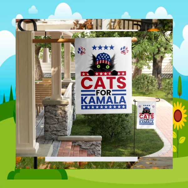 Childless Cats for Kamala Garden Flag