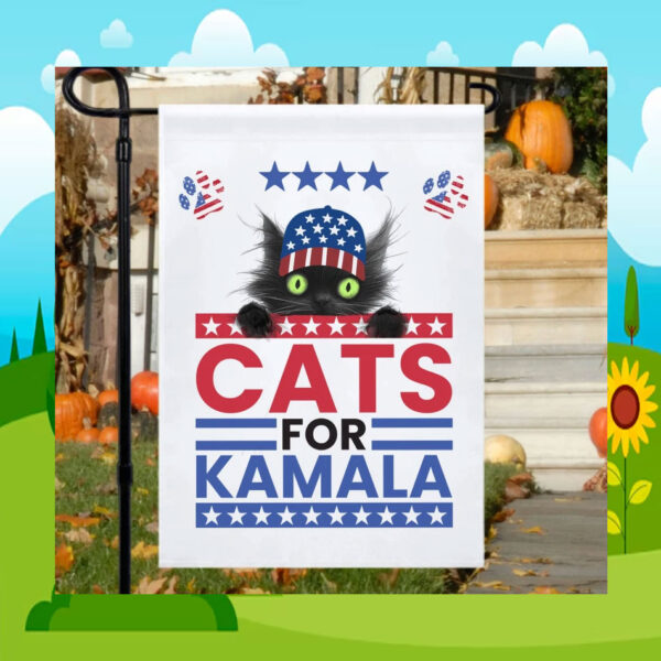 Childless Cats for Kamala Garden Flag