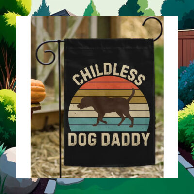 Childless Dog Daddy for Kamala 2024 Flag