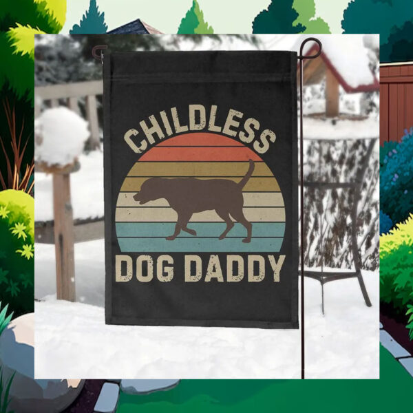 Childless Dog Daddy for Kamala 2024 Flag
