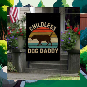 Childless Dog Daddy for Kamala 2024 Flag