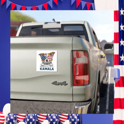 Childless Dog Ladies For Kamala 2024 Car Magnet