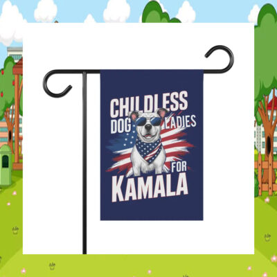 Childless Dog Ladies For Kamala 2024 Flag