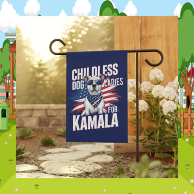 Childless Dog Ladies For Kamala 2024 Flag