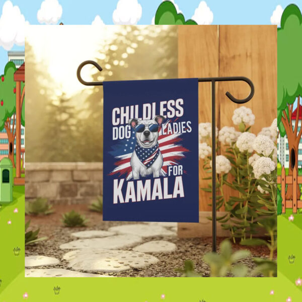 Childless Dog Ladies For Kamala 2024 Flag