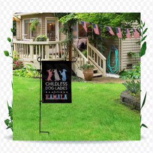 Childless Dog Ladies For Kamala Democrat Flag