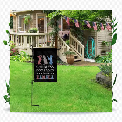 Childless Dog Ladies For Kamala Democrat Flag
