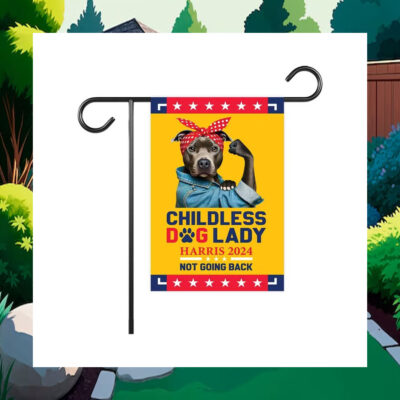 Childless Dog Ladies Kamala Harris 2024 Flag