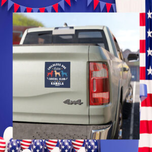 Childless Dog Ladies Social Club Kamala Car Magnet