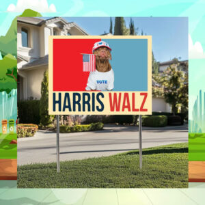 Childless Dog Ladies Vote Harris Walz Yard Sign