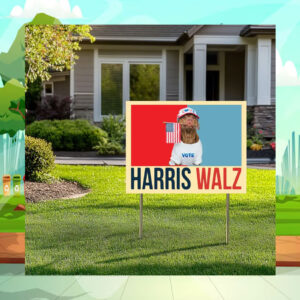 Childless Dog Ladies Vote Harris Walz Yard Sign