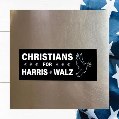 Christians For Harris Walz 2024 Car Magnet