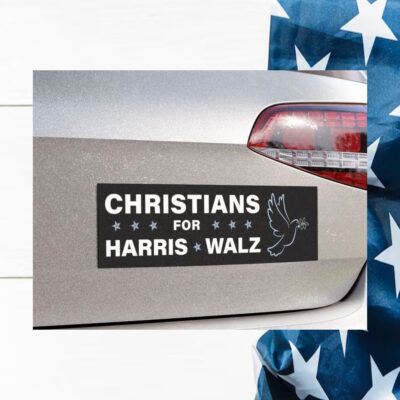 Christians For Harris Walz 2024 Car Magnet