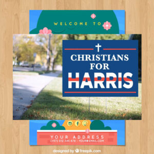 Christians For Kamala Harris 2024 Yard Sign