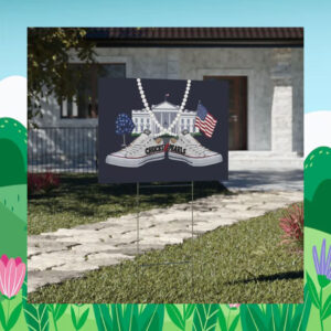 Chucks and Pearls Kamala Harris 2024 Yard Sign