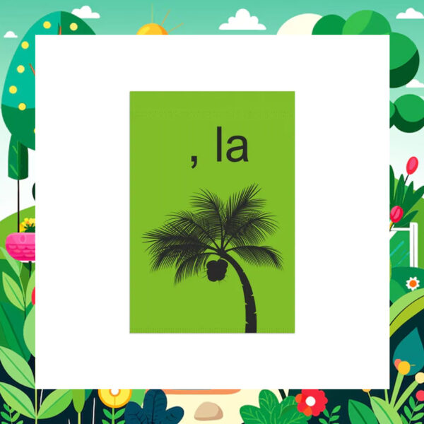 Comma La Coconut Tree Brat Green Kamala Harris Garden Flag