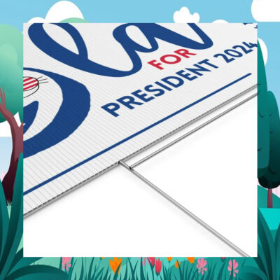 Comma La Harris For President 2024 Yard Sign