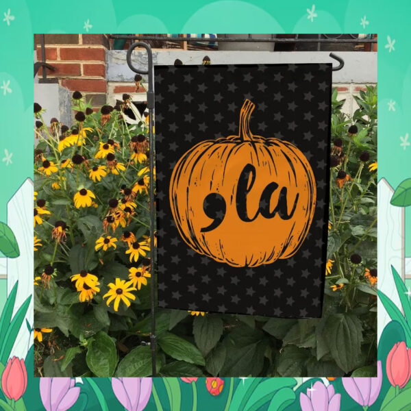 Comma La Harris Halloween Flag