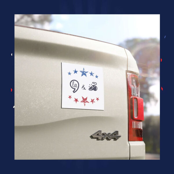 Comma La Harris & The Coach 2024 Car Magnet