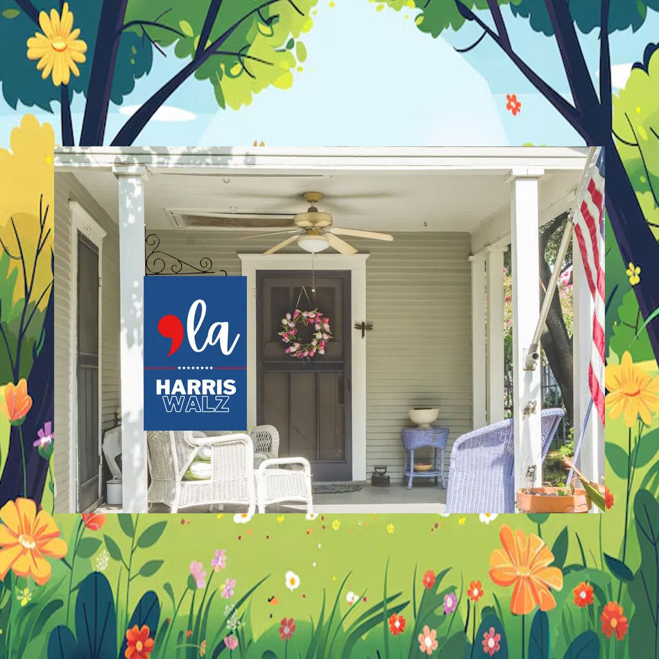 Comma La Harris We Are Not Going Back Flag