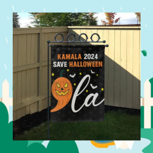 Comma La Kamala 2024 Save Halloween Flag