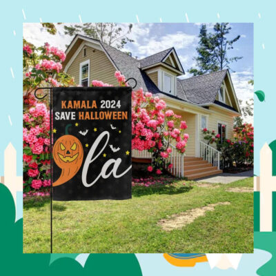 Comma La Kamala 2024 Save Halloween Flag
