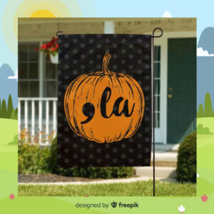 Comma La Kamala Halloween Flag