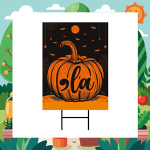 Comma La Kamala Halloween Yard Sign
