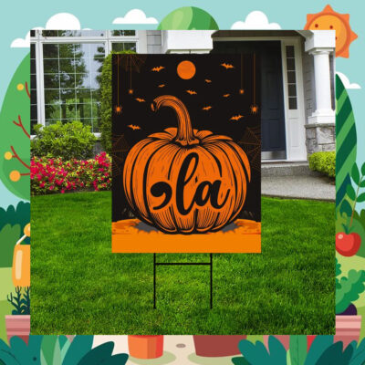 Comma La Kamala Halloween Yard Sign