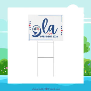 Comma La Kamala Harris President Yard Signs