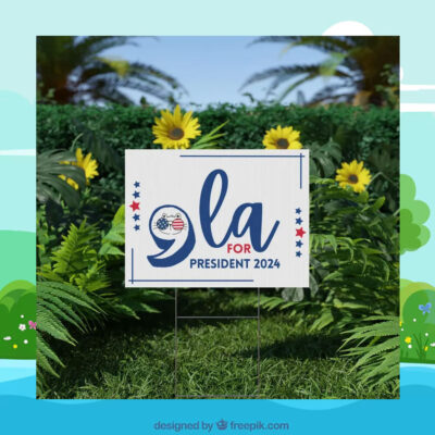 Comma La Kamala Harris President Yard Signs