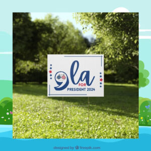 Comma La Kamala Harris President Yard Signs