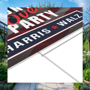 Country Over Party Harris Walz Yard Sign