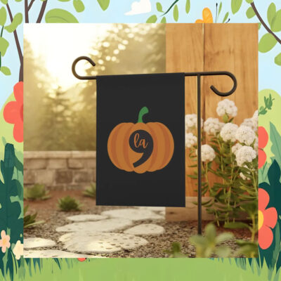 Cute Pumpkin Comma La Harris Flag
