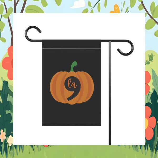 Cute Pumpkin Comma La Harris Flag