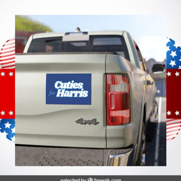 Cuties for Harris Car Magnet Magnetic Bumper Sticker