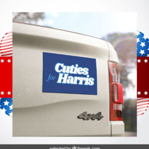 Cuties for Harris Car Magnet Magnetic Bumper Sticker