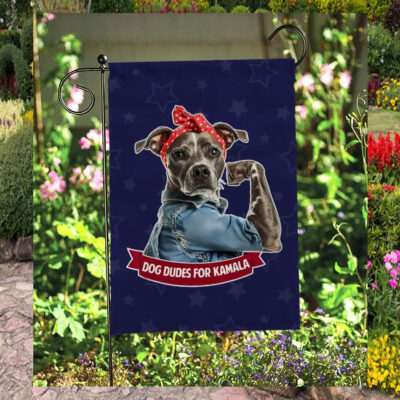 Dog Dudes For Kamala Flag