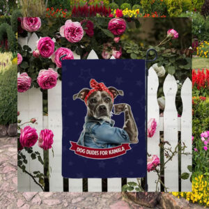 Dog Dudes For Kamala Flag