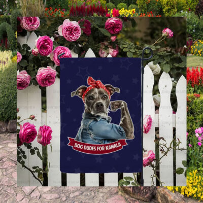 Dog Dudes For Kamala Flag