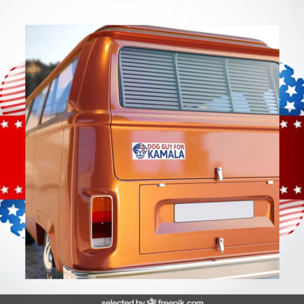 Dog Guy For Kamala Bumper Sticker