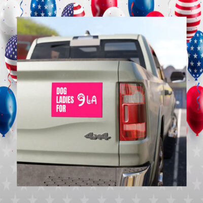 Dog Ladies For Comma La Kamala Harris Car Magnet