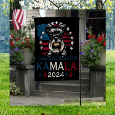 Dog Ladies For Kamala 2024 Flag